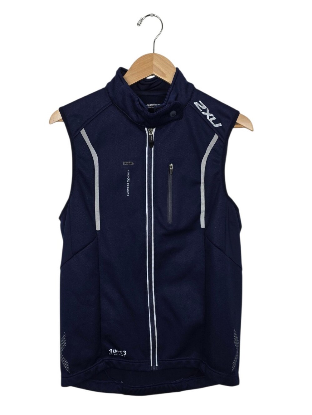 2XU Micro Climate Cycling Biking Vest Reflective Navy Women's XL